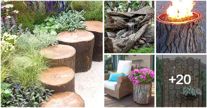 25 Easy And Creative DIY Garden Ideas Made Out Of Old Logs And Stumps ...