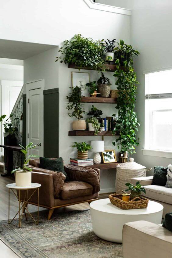 20 Striking Living Room Designs with Garden Ideas - ZuneTalk Green