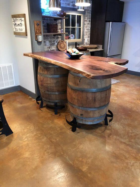 22 Useful Recycled Wine Barrel Ideas For Decorating Your Home ...